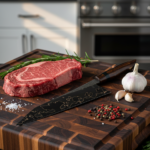 Chef’s Cutting Tool | Chaos Gyuto Chef Knife by KS-Blades | Hand-Forged Carbon Steel 8 inches blade | Stabilized Maple Handle